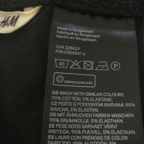 NWOT H&M BASIC Black Skinny Pants Size 14 - Picture 4 of 4